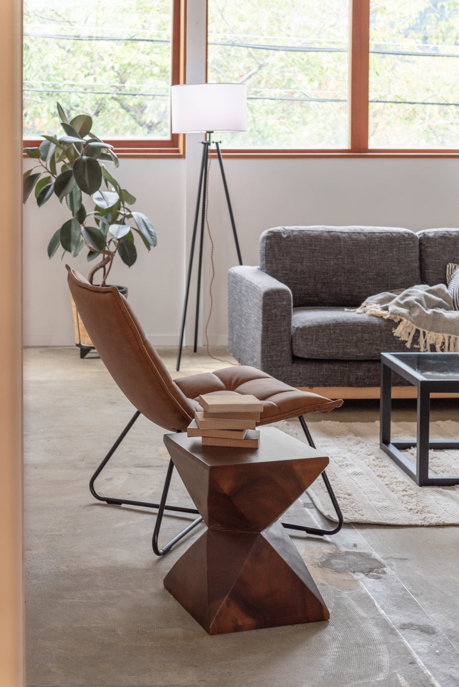 チェア ブラウン