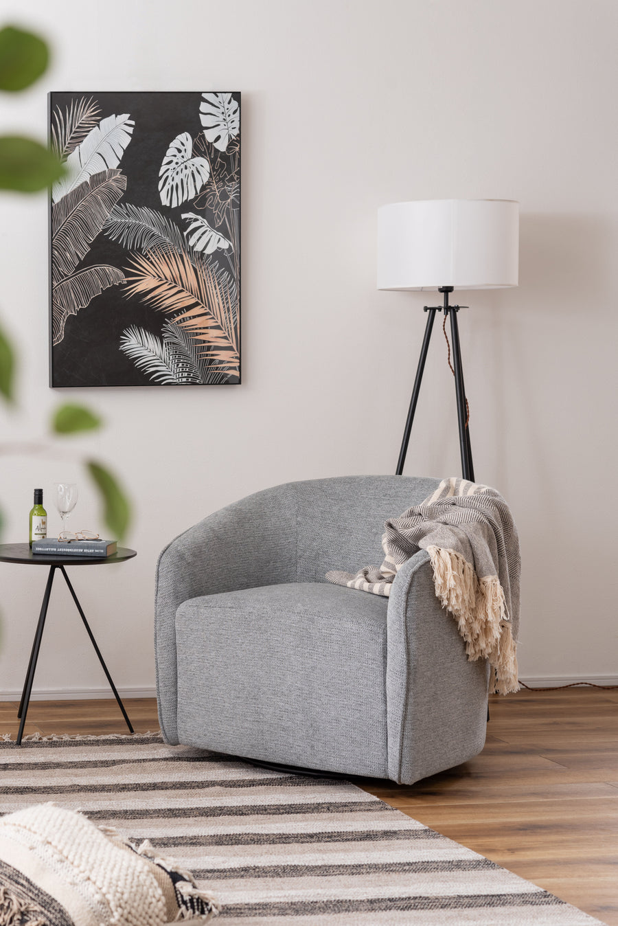 ラウンジソファ ライトグレー