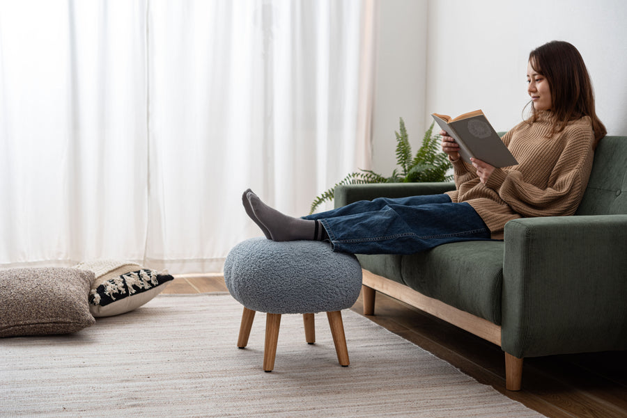 スツール ライトブルー