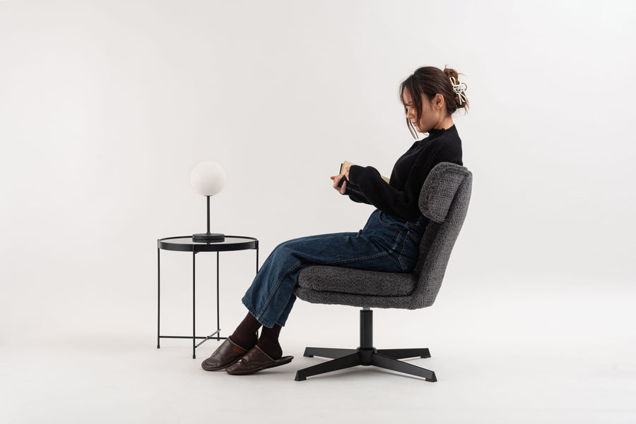 ラウンジチェア ダークグレー