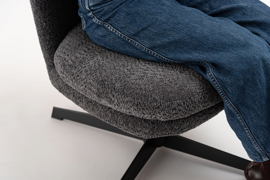 ラウンジチェア ダークグレー