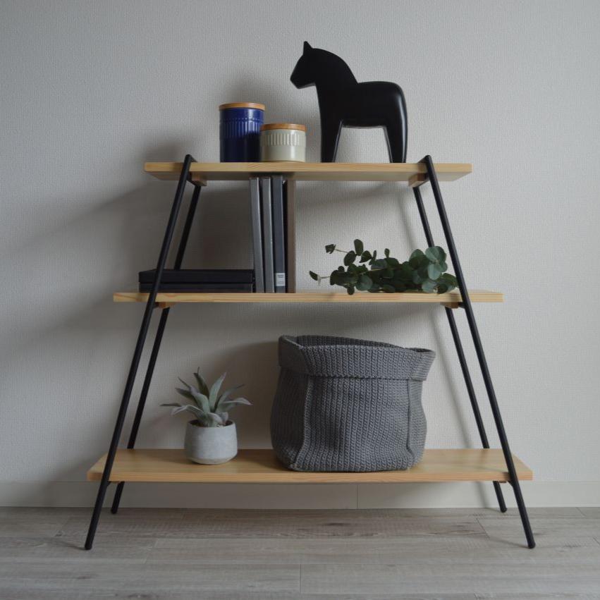 Iron Leg Rack, 3 Tiers, Black