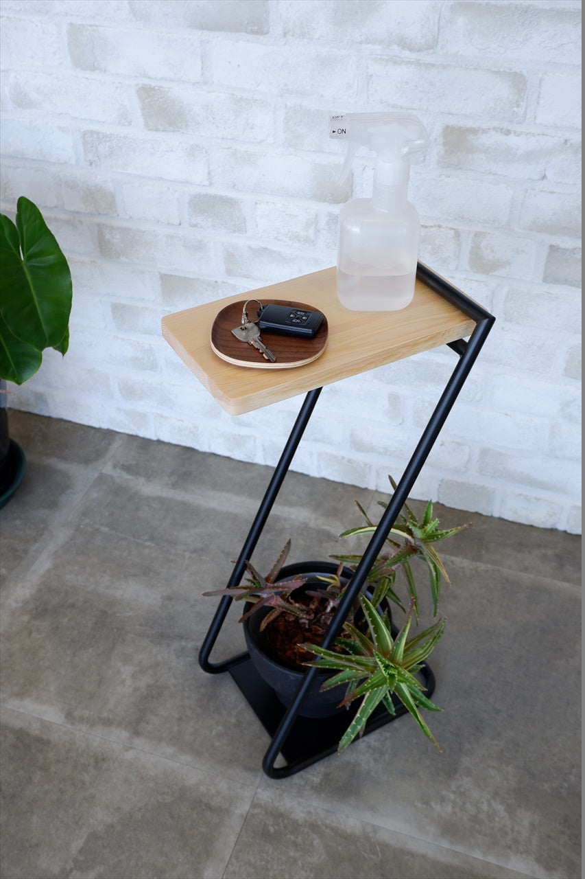 Iron Leg Side Table High Black