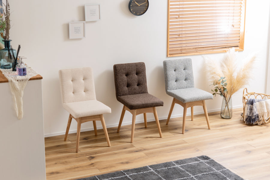 Swivel dining chair, ivory