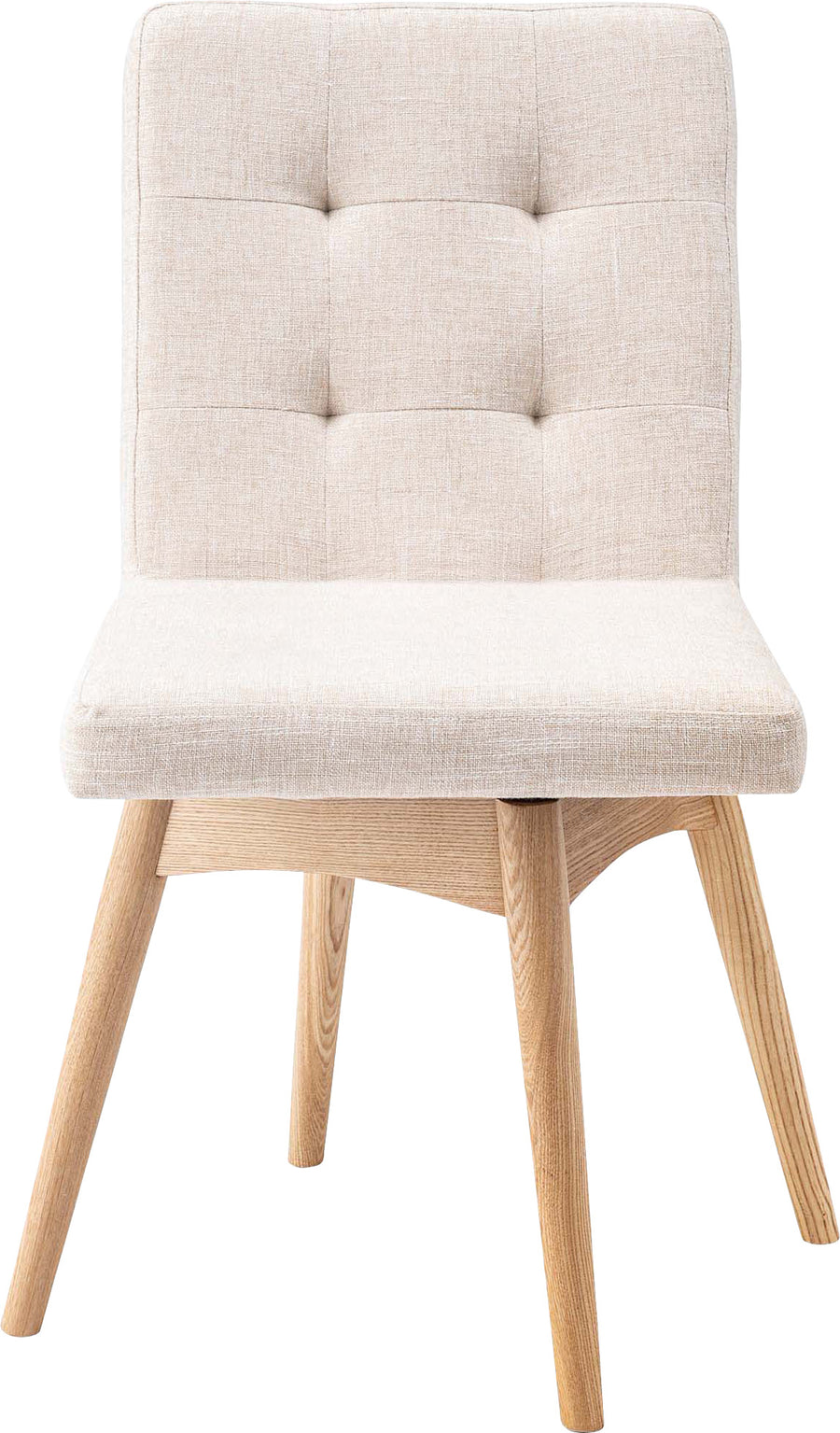 Swivel dining chair, ivory