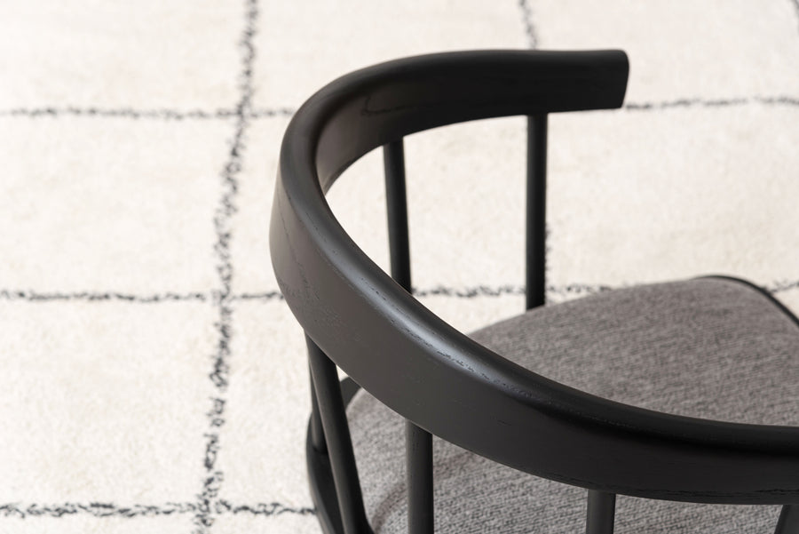 フロアチェア グレー