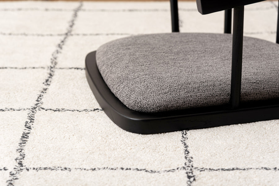 フロアチェア グレー