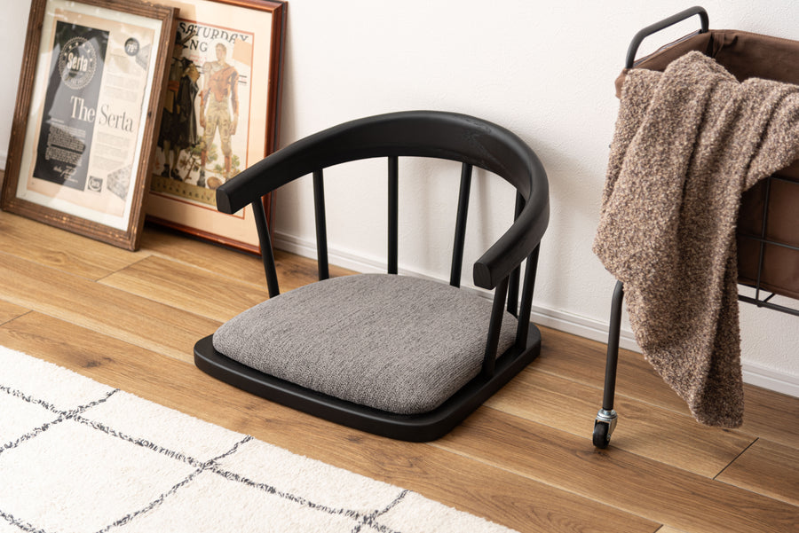 フロアチェア グレー