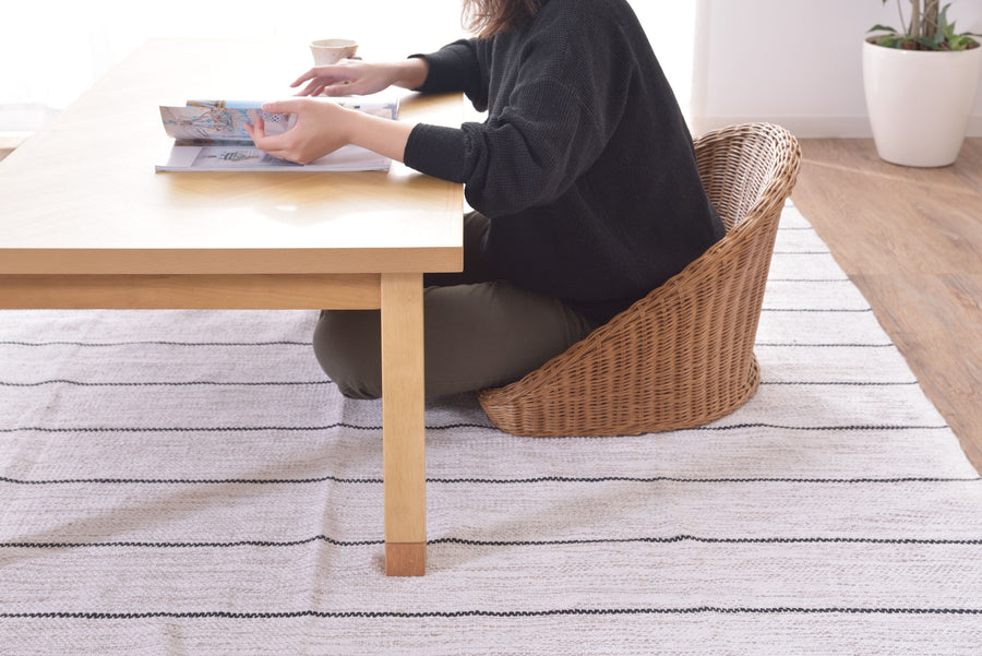 ラタン フロアチェア ブラウン