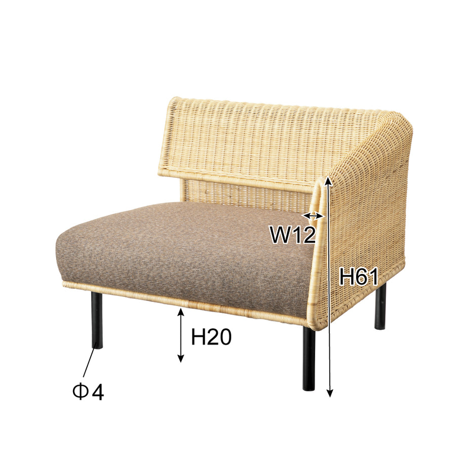 サンドラー 片肘 右 ナチュラル
