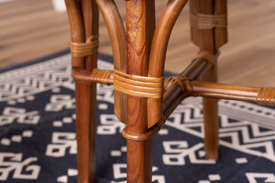 ラタンサイドテーブル ブラウン