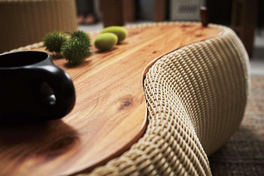 リビングテーブル ベージュ