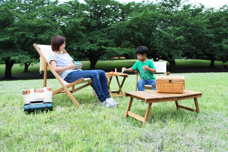 Folding Table, Light Brown