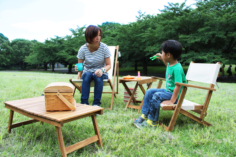 Folding Table, Light Brown