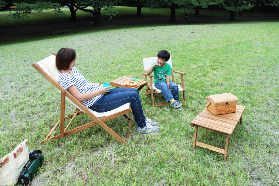 Folding Table, Light Brown