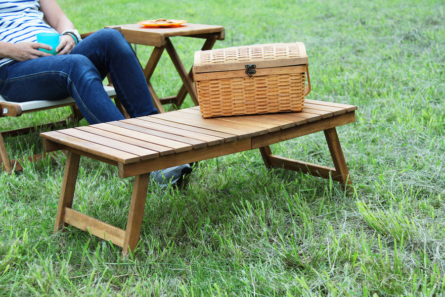 Folding Table, Light Brown