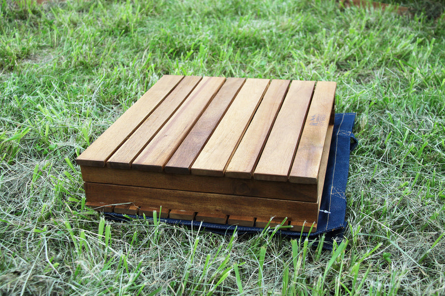 Folding Table, Light Brown