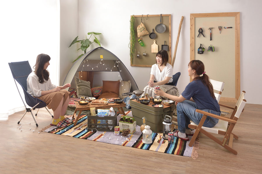 Folding Table, Light Brown