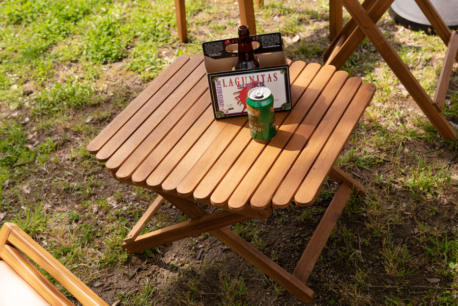 Folding coffee table, brown