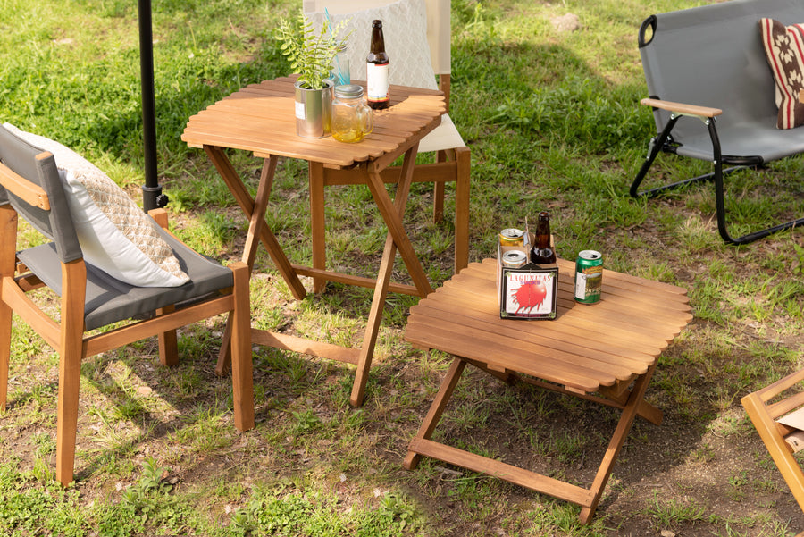 Folding coffee table, brown