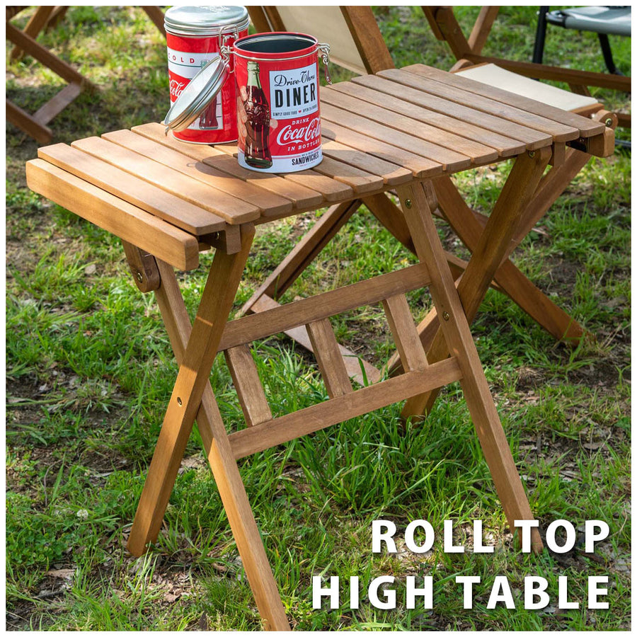 Roll Top High Table S Brown