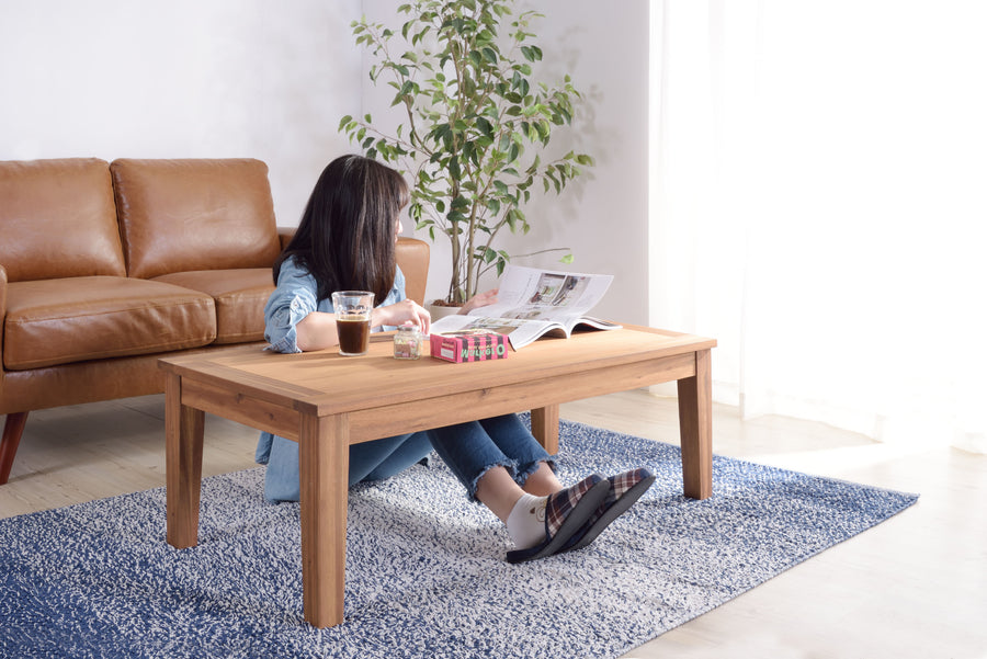 Alunda Center Table L Light Brown