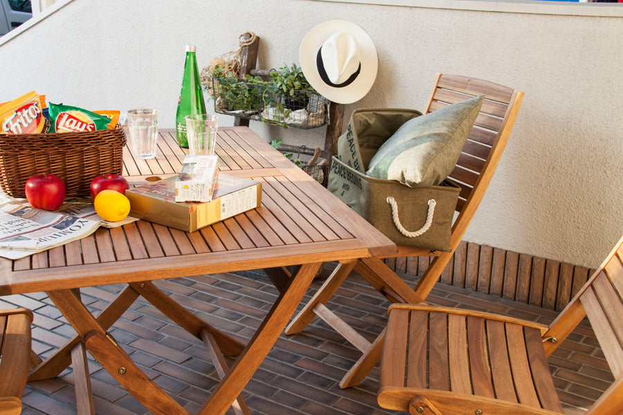 ニノ 折りたたみテーブル ライトブラウン