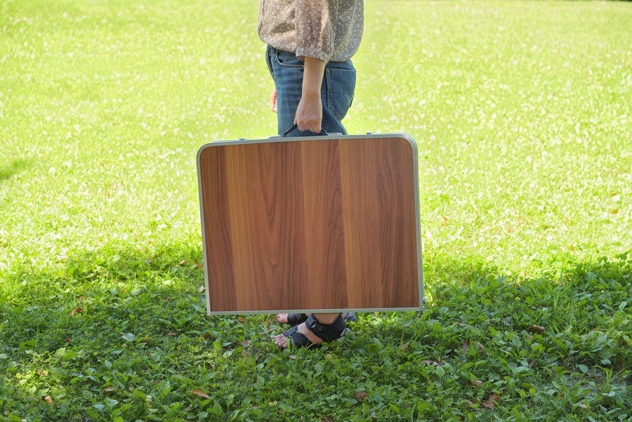 Folding Table Brown