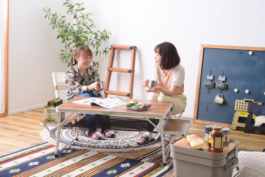 Folding Table Brown