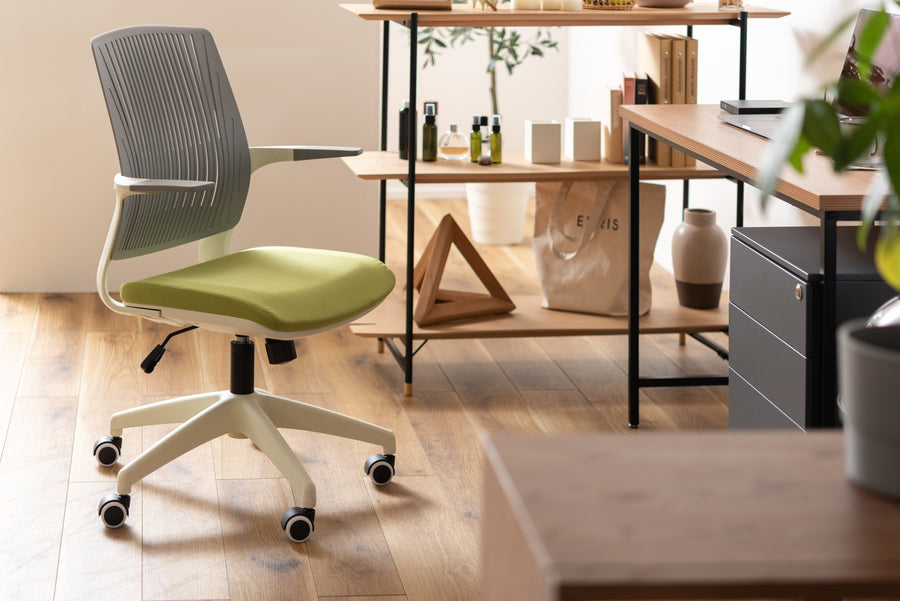 Cleco office chair green x white