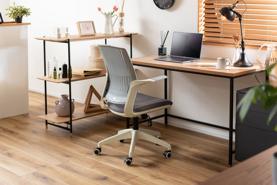 Cleco office chair, grey x white