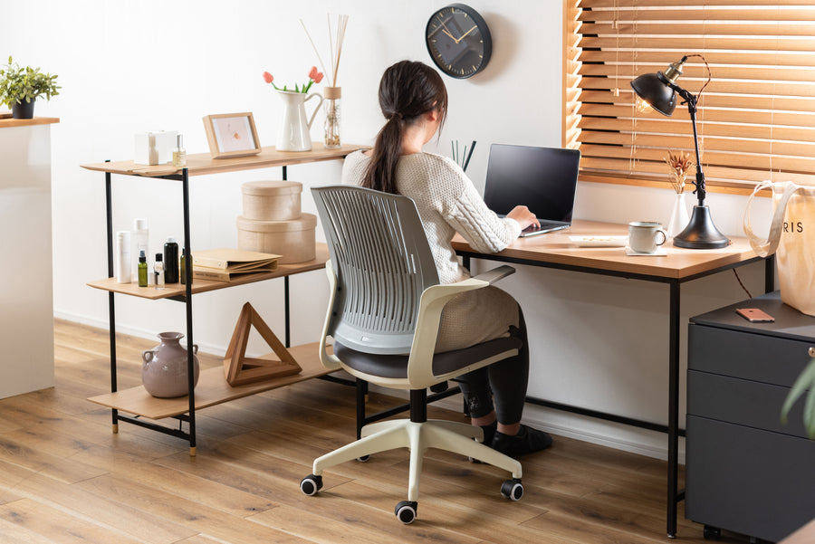 Cleco office chair, grey x white