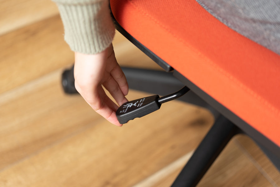 Cleco office chair orange x black