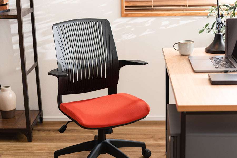 Cleco office chair orange x black