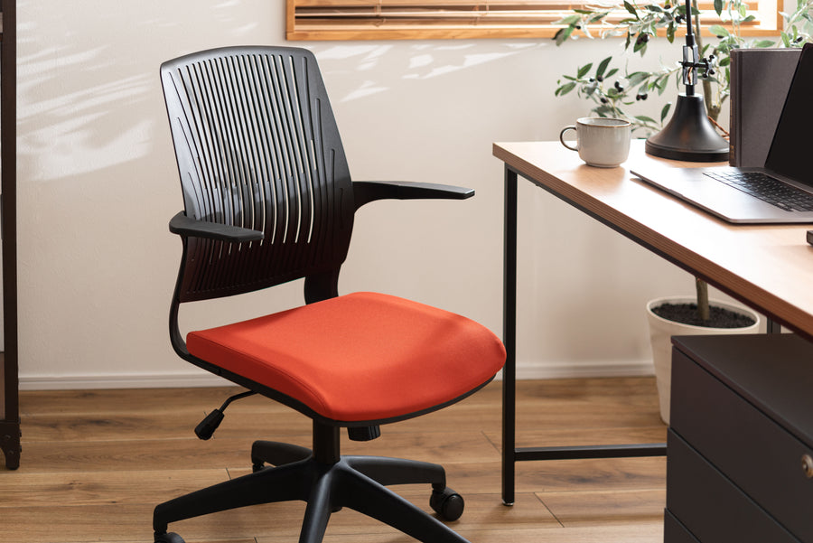 Cleco office chair orange x black