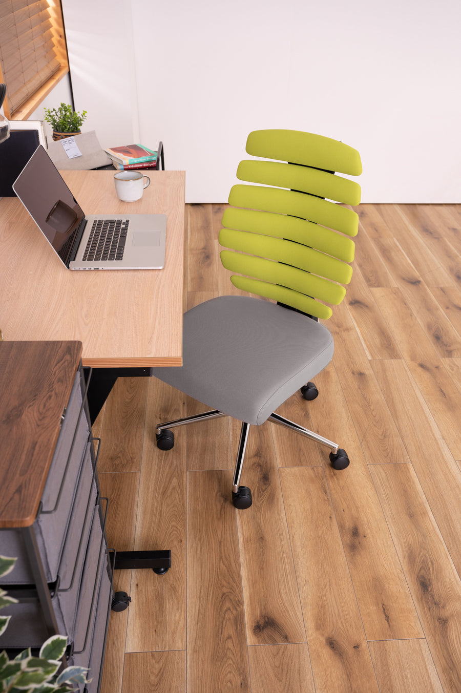 Green office chair