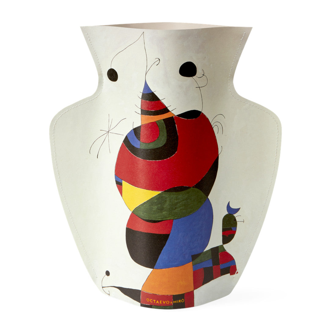PAPER VASE MIRO(FEMME, OISEAU, ÉTOLIE) 1