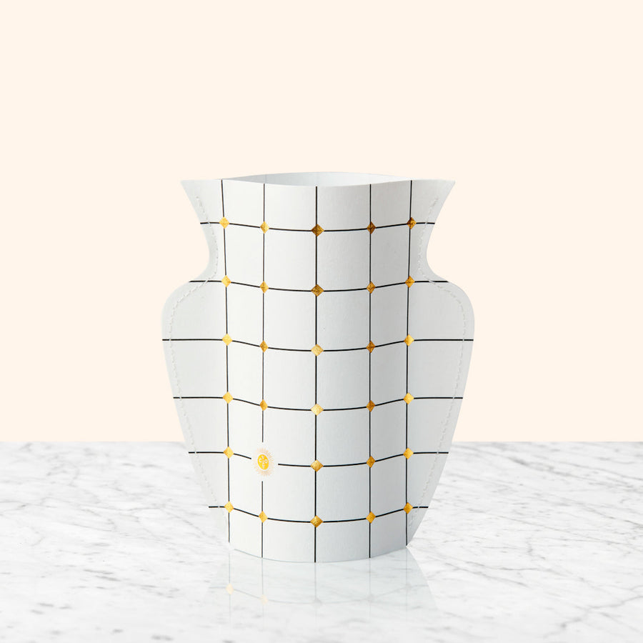 MINI PAPER VASE LIDO (WHITE)