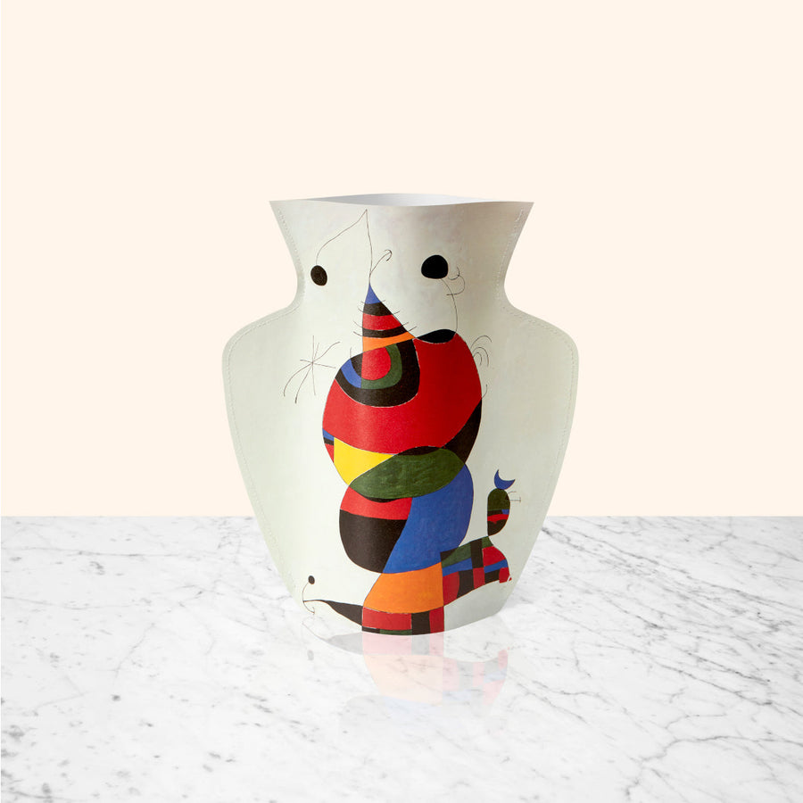 PAPER VASE MIRO (FEMME, OISEAU, ÉTOLIE)