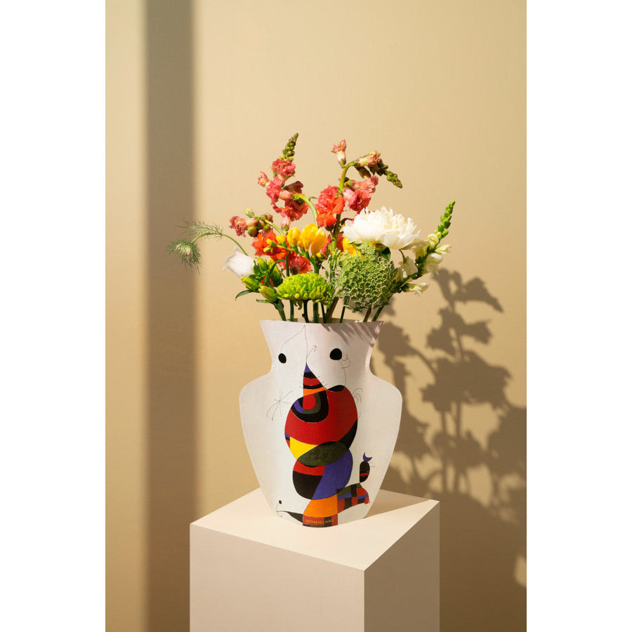 PAPER VASE MIRO (FEMME, OISEAU, ÉTOLIE)