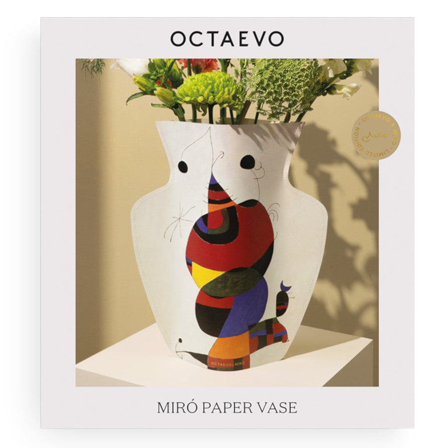 PAPER VASE MIRO (FEMME, OISEAU, ÉTOLIE)