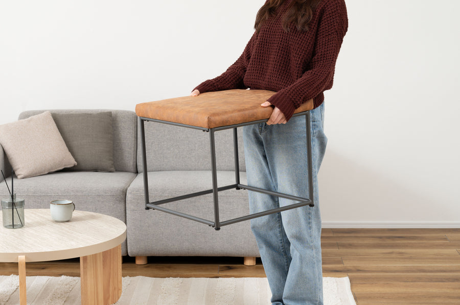 スツール キャメル