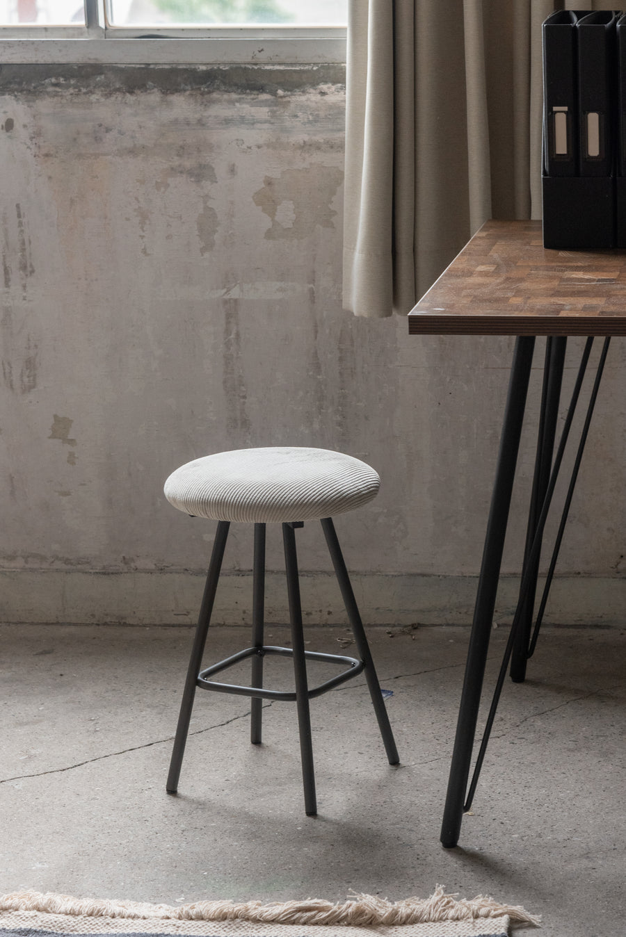 Stool, light grey