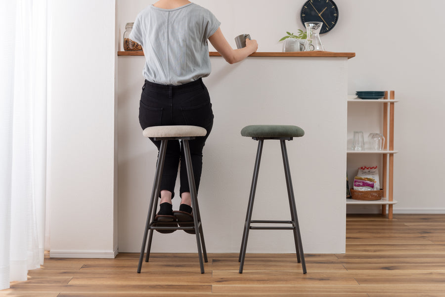 High stool, light grey