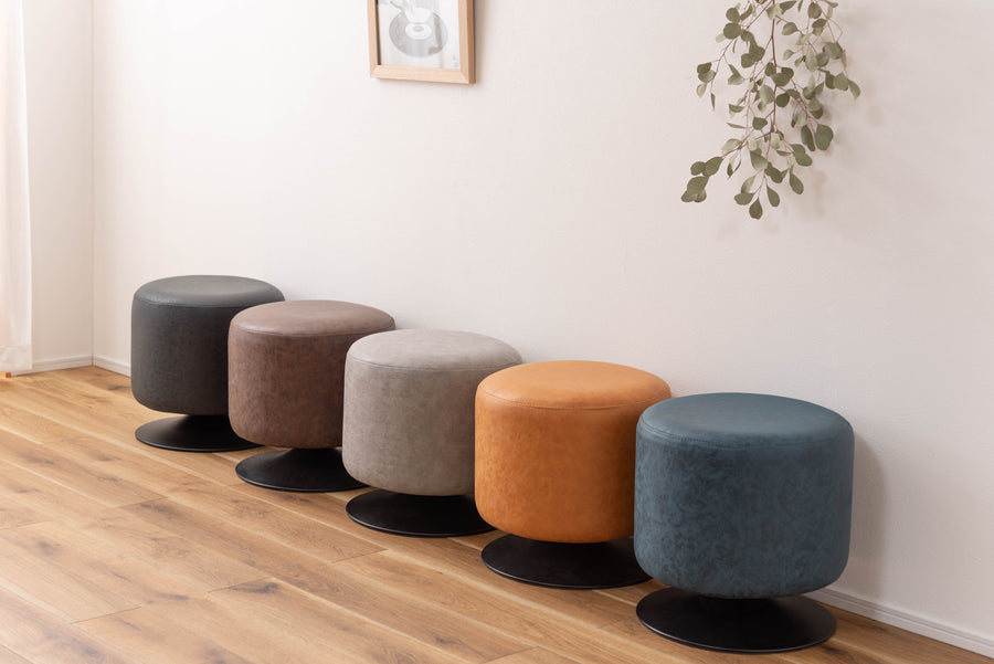Rote Swivel Stool, Grey