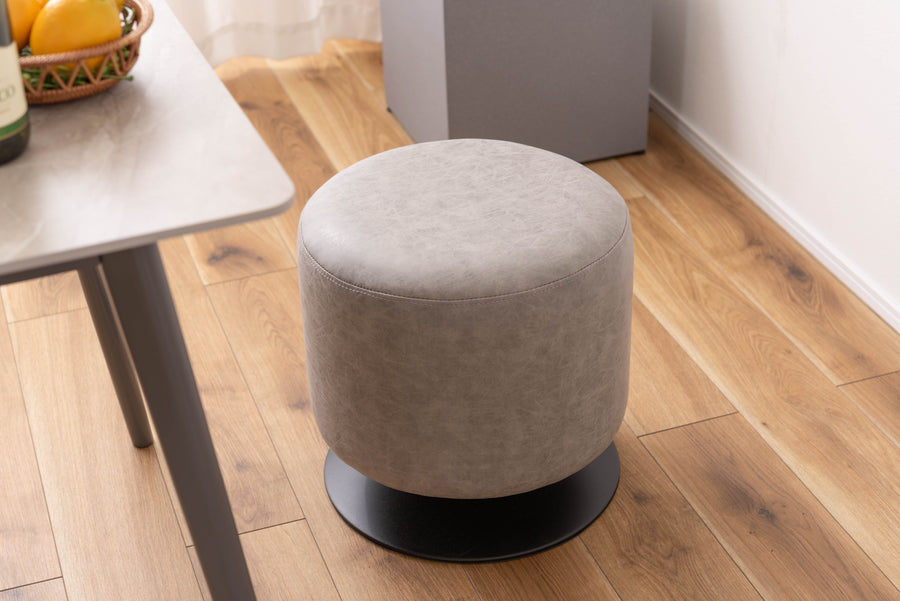Rote Swivel Stool, Grey