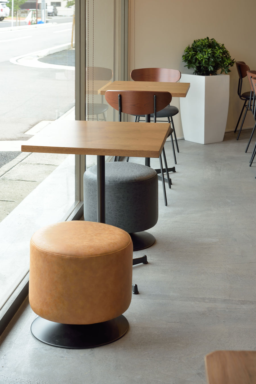 Rote Swivel Stool, Grey