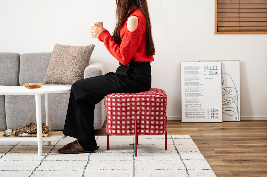 スツール レッド