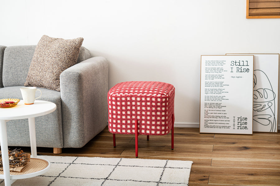 スツール レッド