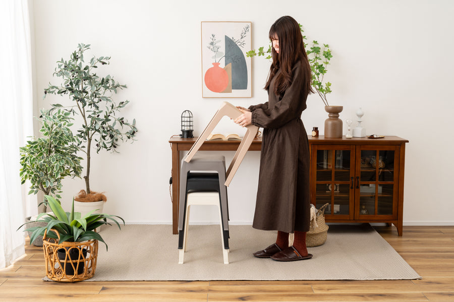 スツール ブラック